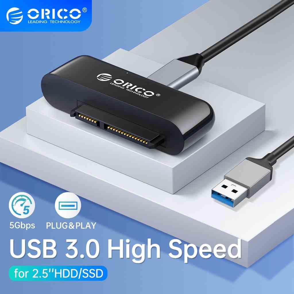 Orico Cáp Chuyển Đổi USB Sang SATA Cho Ổ Cứng 2.5 Inch SSD HDD SATA III Hỗ Trợ UASP Samsung Seagate Toshiba (UTS3)