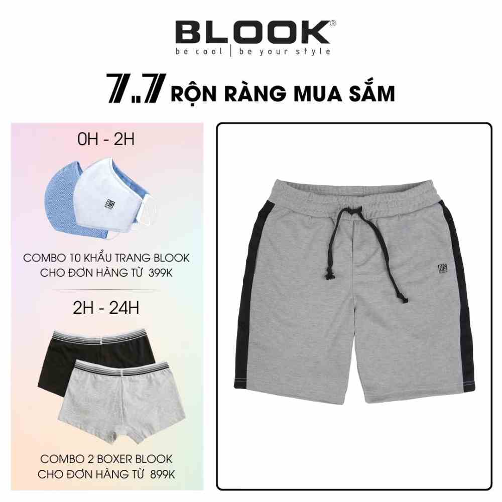 Quần thể thao nam BLOOK màu xám muối co dãn, thoải mái mã 42800