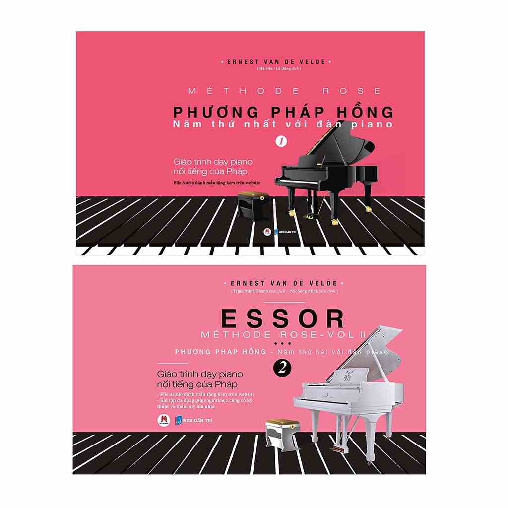 [Mã BMLT35 giảm đến 35K] Sách - Combo Phương pháp hồng năm thứ nhất và năm thư 2 với đàn Piano (tái bản 2022)