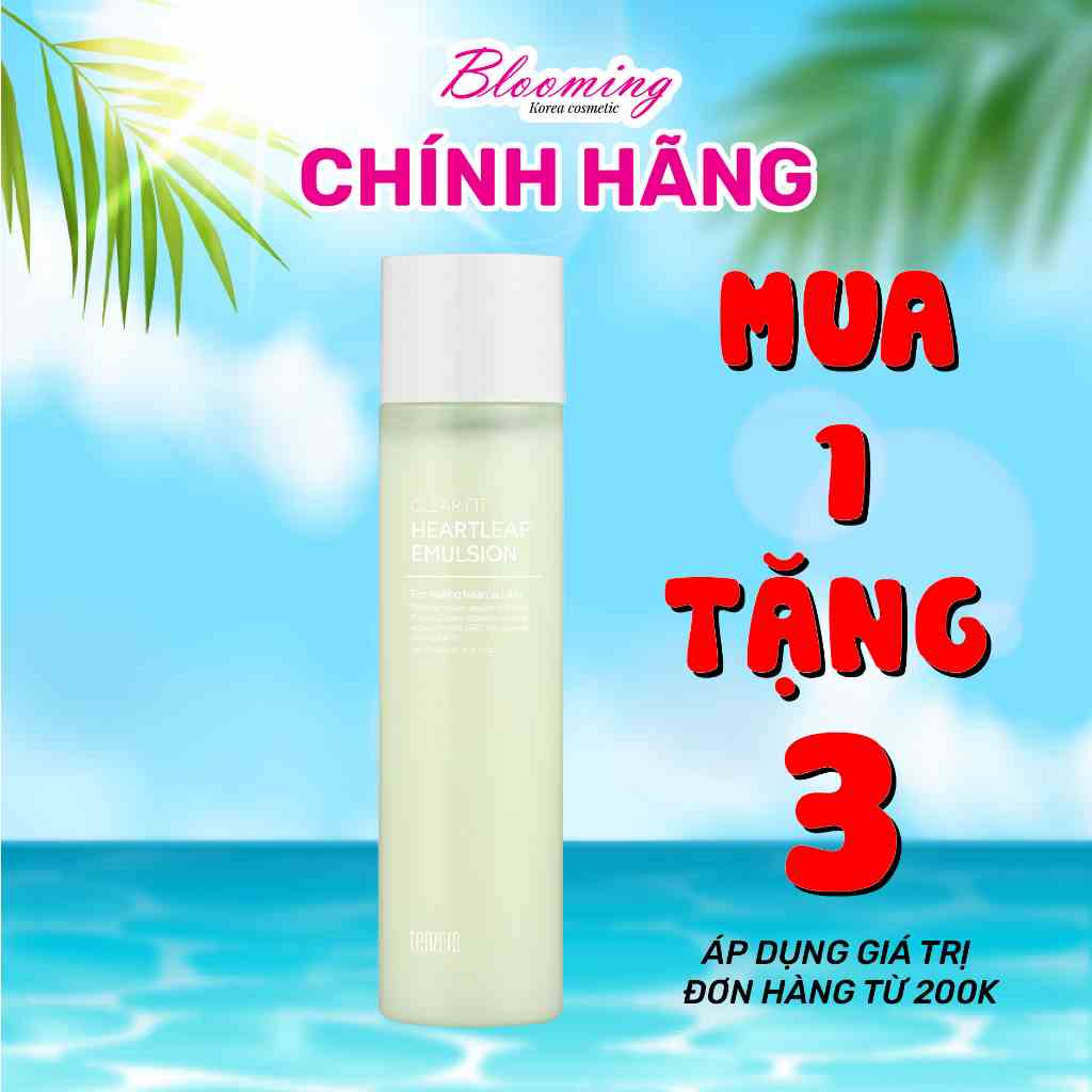 Nước hoa hồng Làm Dịu Da, Se Khít Lỗ Chân Lông, Săn Chắc Da - Tenzero Clear Fit Heartleaf Toner 200ml