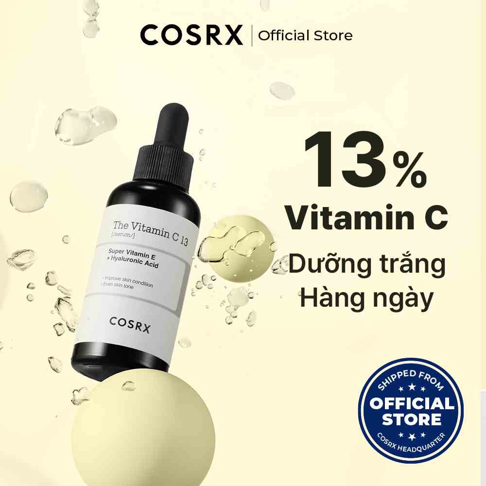 [COSRX OFFICIAL] Tinh chất COSRX The Vitamin C 13: Cải thiện tông da (20g)