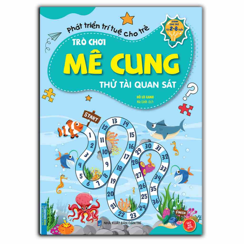 Sách- Trò chơi mê cung - Thử tài quan sát (2-8 tuổi)