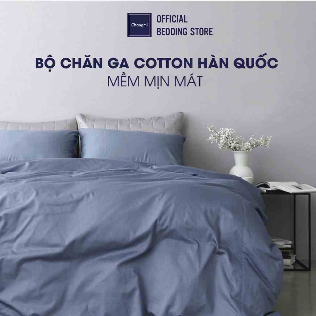 Bộ chăn ga cotton Hàn quốc Changmi Bedding 100% cotton 450 threat count màu trơn yêu thích nhất. Top bán chạy