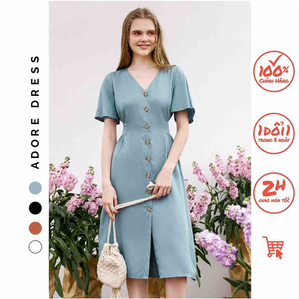 Đầm midi dress thô mềm 4 màu 3ASDR2048 ADORE DRESS