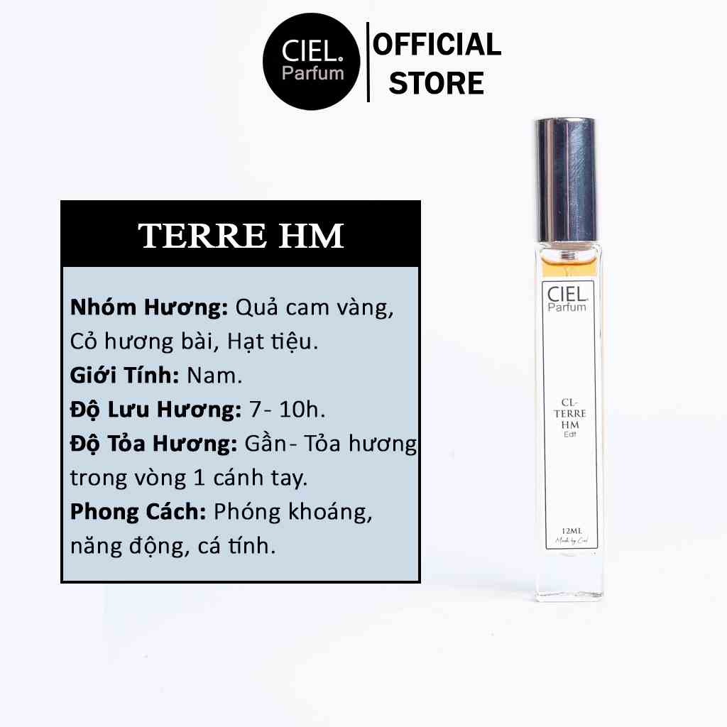 Nước hoa nam CL TERRE HM Edt chính hãng CIEL Parfum phong cách phóng khoáng, hào sảng, năng động, cá tính