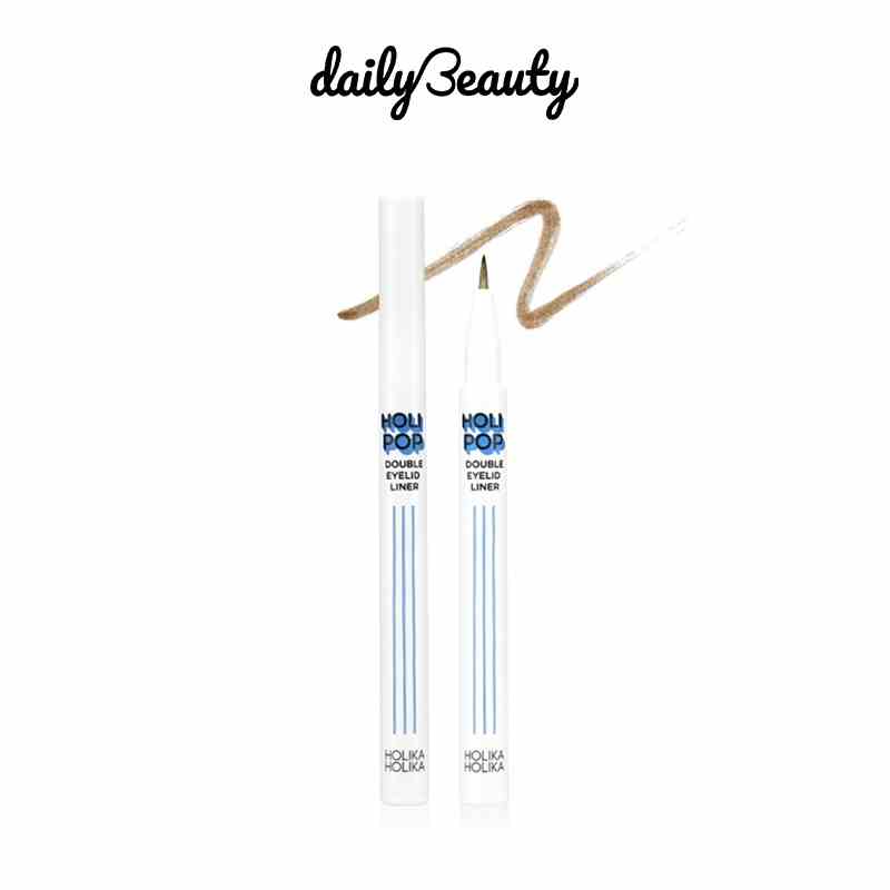 Bút Kẻ Trang Điểm Bọng Mắt Và Mí Mắt HOLIKA HOLIKA Pop Double Eyelid Liner 0.5g (01 ORIGINAL) Daily Beauty Official