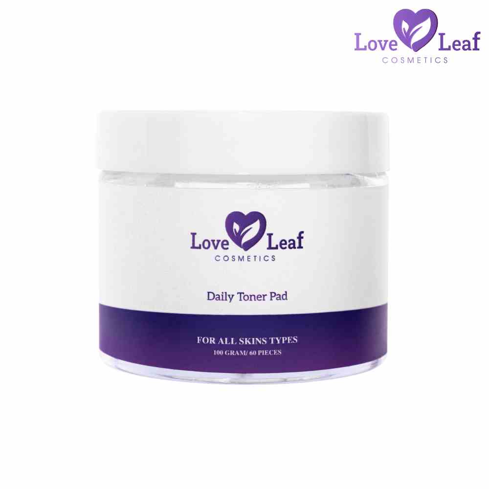 Daily Toner Pad Love Leaf Dạng Miếng Hỗ Trợ Thu Nhỏ Lỗ Chân Lông, Tẩy Tế Bào Chết, 60 Miếng