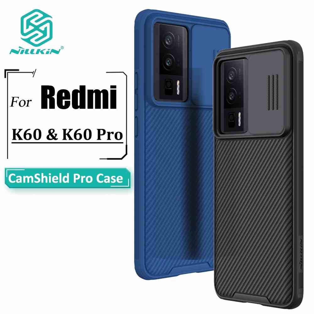 Ốp điện thoại NILLKIN bằng PC cứng chống sốc có nắp trượt bảo vệ camera thích hợp cho Xiaomi Redmi K60 Pro / K60