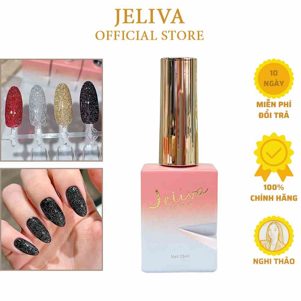 Sơn gel nhũ flash siêu sáng JELIVA 15ml