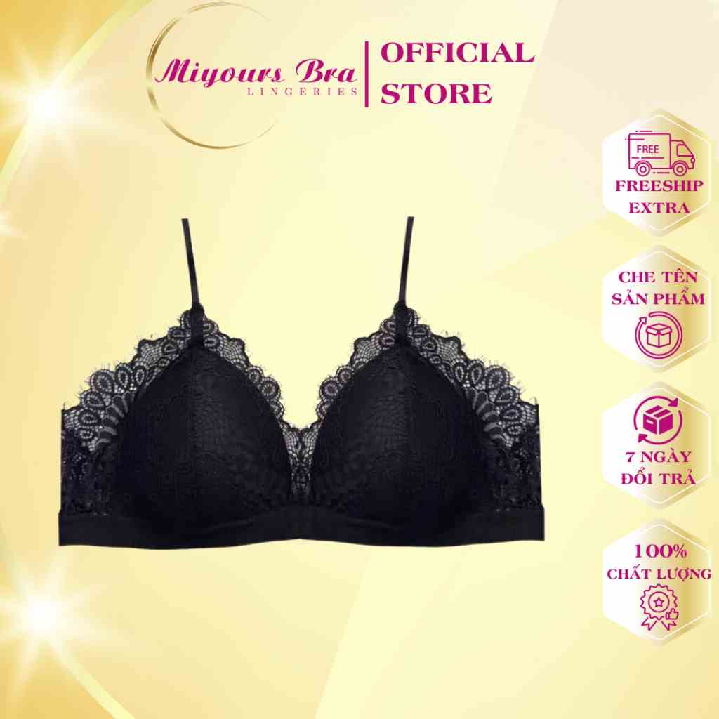 [Mã BMLTB35 giảm đến 35K đơn 99K] Áo lót Miyours Fashion & More BR775 bra su ren cup 3D ôm ngực mềm mịn thoáng mát