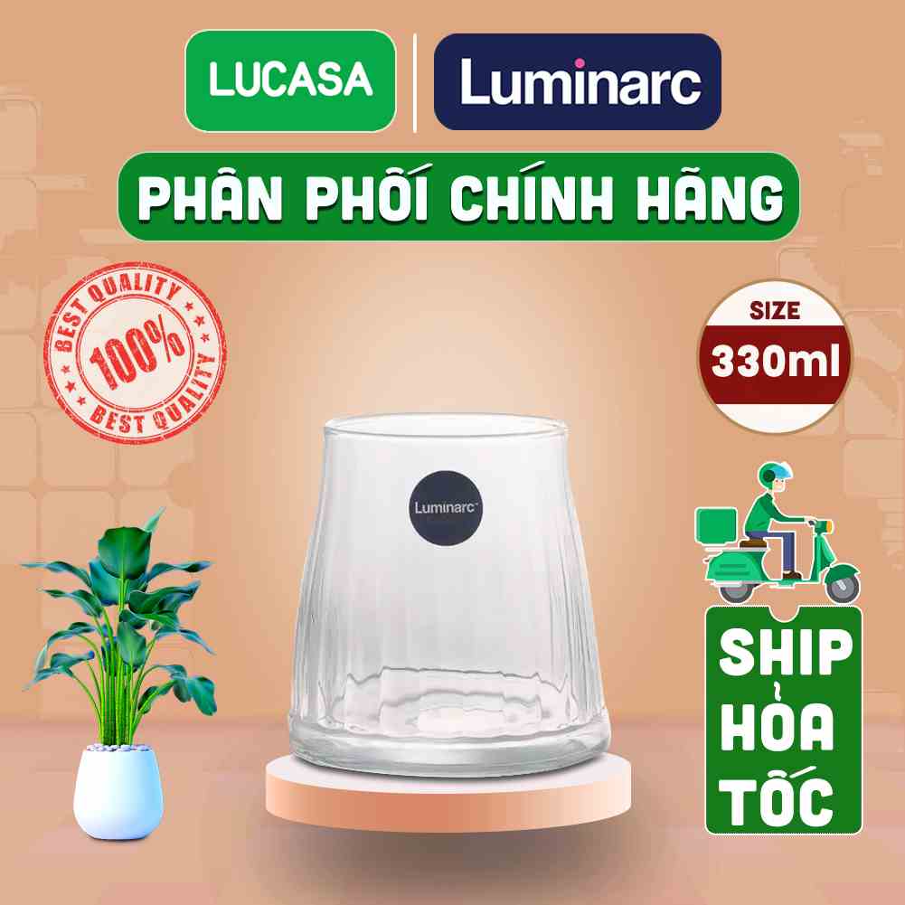 [Mã BMLTA35 giảm đến 35K đơn 99K] Ly Thủy Tinh Luminarc Bucolique 330ml - Loại Thấp L5362 | Phân Phối Chính Hãng