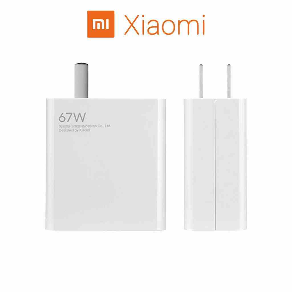 Bộ sạc nhanh Xiaomi 67w chính hãng Sạc nhanh Mi Charge Turbo kèm dây sạc Xiaomi Type C BACARAT bảo hành lỗi 1 đổi 1