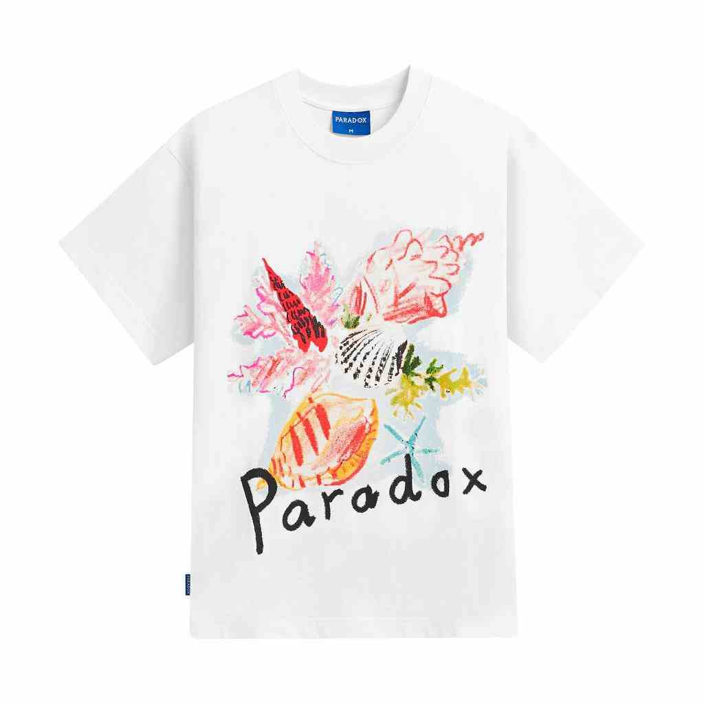 Áo thun form rộng Paradox tay lỡ - Unisex - In hình - SEASHELL - Nhiều Màu