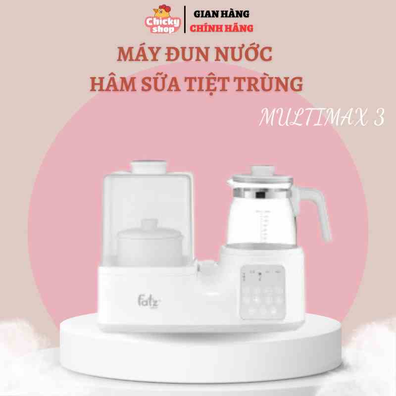 Máy Tiệt Trùng Sấy Khô, Hâm Nước Pha Sữa, Nấu Cháo Đa Năng FATZ BABY MULTIMAX 3 - FB9322SJ - Bảo hành 12 tháng