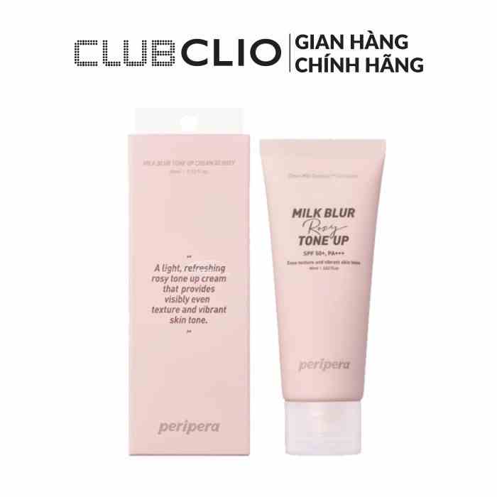 [Mã BMLTA35 giảm đến 35K đơn 99K] Kem Lót Nâng Tông Da Peripera Milk Blur Rosy Tone Up Cream 60Ml