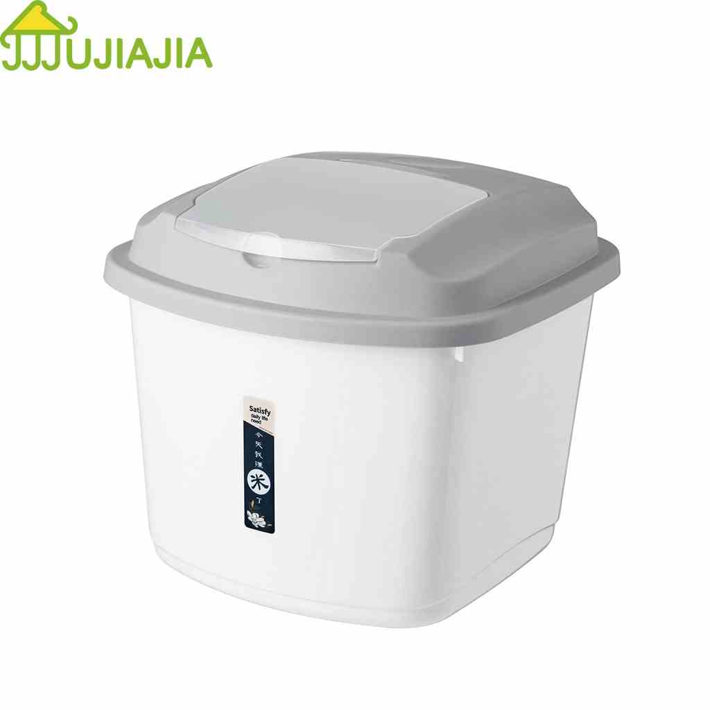 Hộp đựng gạo JUJIAJIA 5/10/15/20kg chống ẩm/ côn trùng có nắp đậy tiện dụng