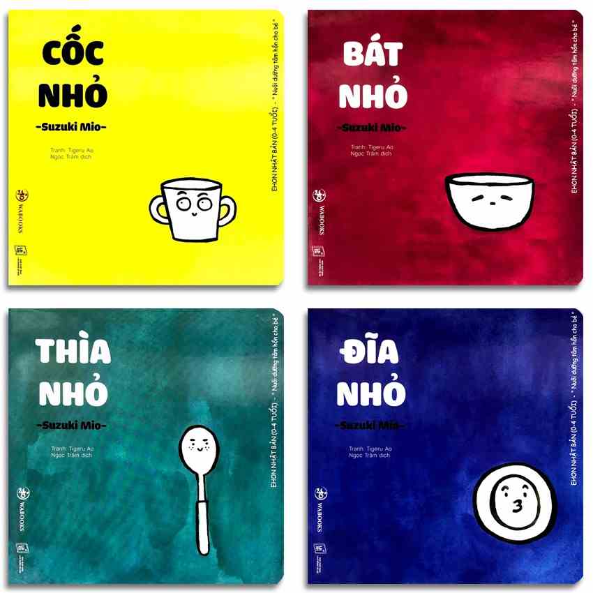 Sách Ehon - Đồ vật - Ehon Nhật Bản dành cho bé từ 0 - 4 tuổi (Combo 4 cuốn, lẻ tùy chọn)