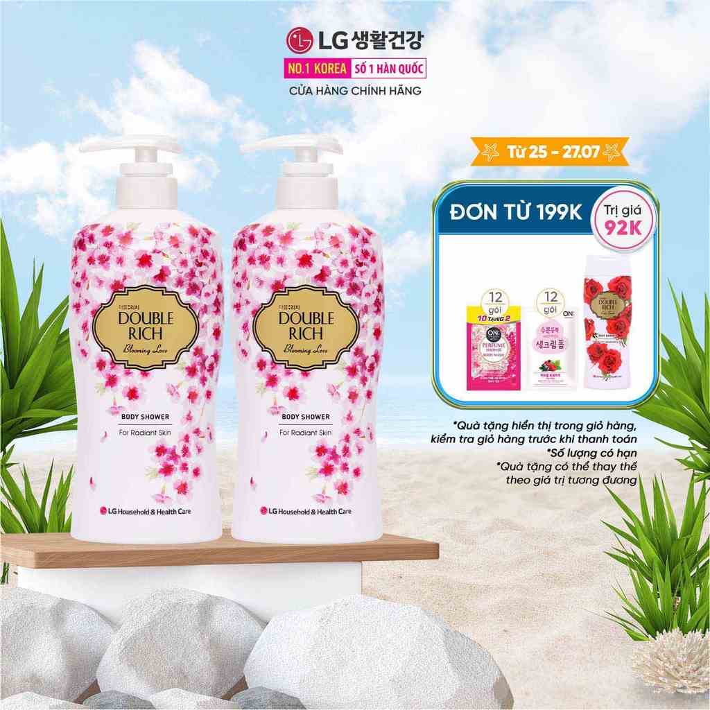 Combo 2 Sữa tắm Double Rich hương hoa chiết xuất từ thiên nhiên - Blooming Love