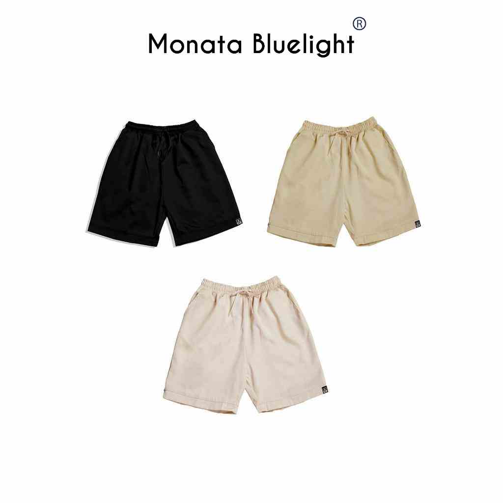 [Mua 2 giảm 7%] MONATA BLUELIGHT - Quần short Unisex mini logo