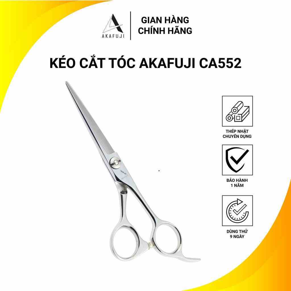 Kéo Cắt Tóc AKAFUJI CA 552 SIZE 5.5 inches Thép Nhật Cao Cấp [HÀNG CHÍNH HÃNG] Bảo Hành 12 Tháng