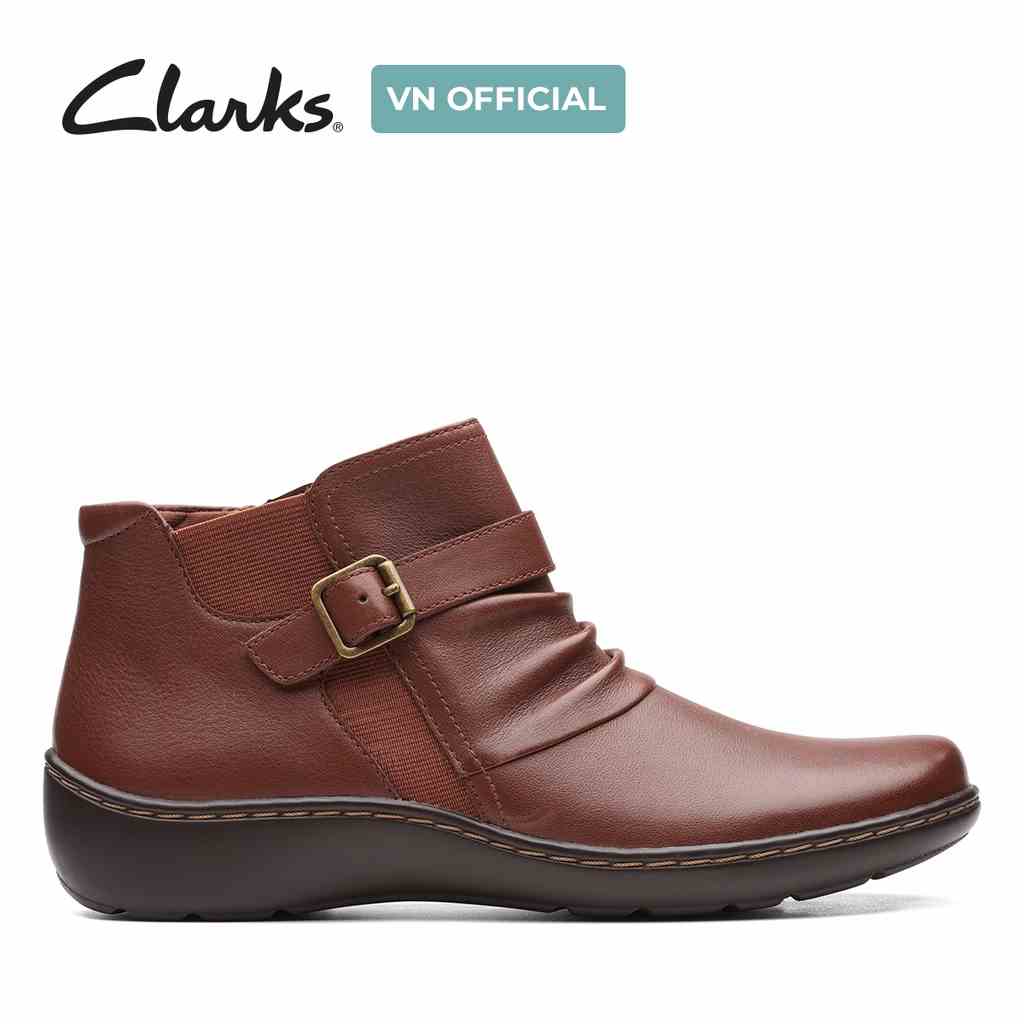 [Mã BMLTA35 giảm đến 35K đơn 99K] Bốt thời trang nữ CLARKS Cora Rouched màu Nâu