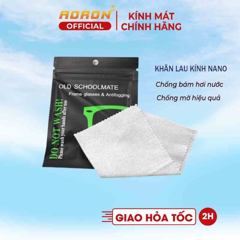 Khăn Lau Kính Nano Chuyên Dụng Chống Bám Hơi Nước, Chống Mờ Sương Khi Đeo Khẩu Trang AORON