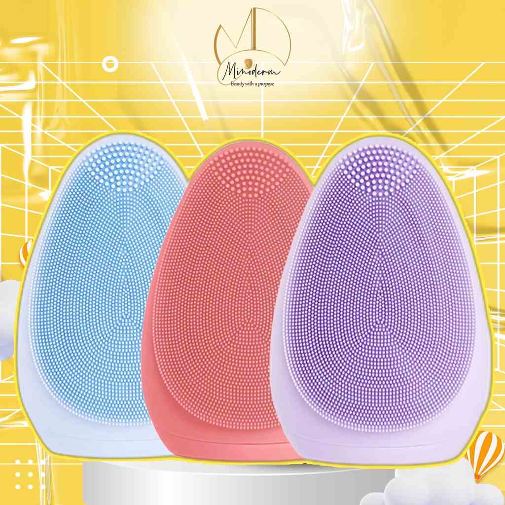 Máy Rửa Mặt Emmié Premium Facial Cleansing Brush thiết kế vi mô thoáng khí, 7 chế độ rung cho mọi loại da