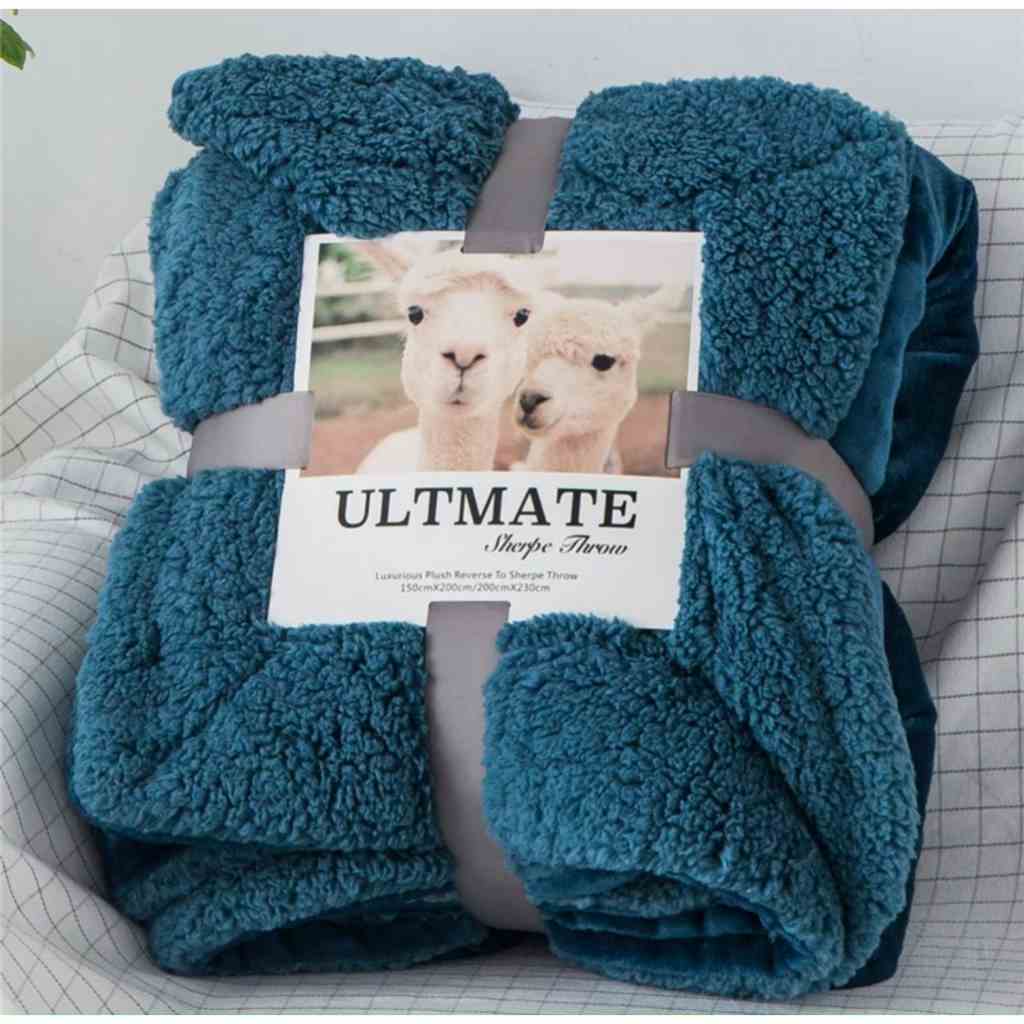 Chăn Lông Cừu Ultimate HIN BEDDING Cao Cấp Mềm Mịn Dày Dặn Kích Thước 2mx2m3 Nặng 2kg Siêu Ấm Cho Mùa Đông