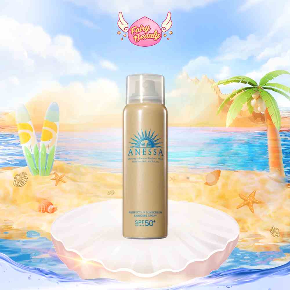 [ANESSA] Xịt Chống Nắng Dưỡng Đa Năng Bảo Vệ Hoàn Hảo Mọi Loại Da SPF50+ PA++++ Perfect UV Sunscreen Skincare Spray 60g