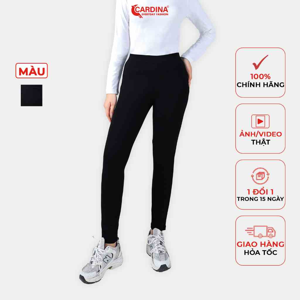 Quần Legging Nữ 𝐂𝐀𝐑𝐃𝐈𝐍𝐀 Chất Viscose Cao Cấp Bản Cạp Chun Co Giãn Thoải Mái Siêu Bền 2Q01 (Không Kèm Áo)