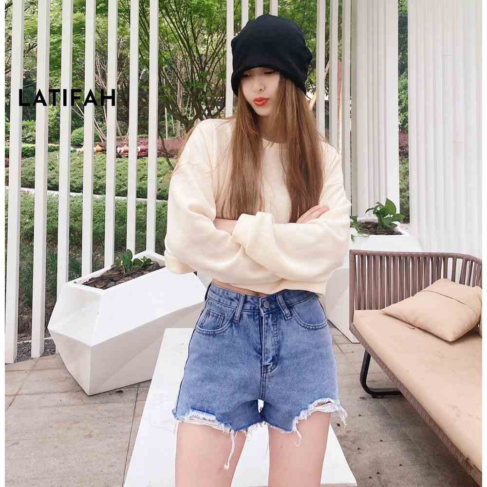 Quần short jeans nữ LATIFAH tua lai rách QS026 ulzzang phong cách hàn quốc trẻ trung năng động