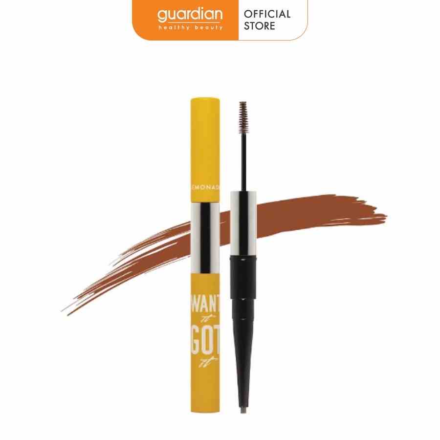 Chì Kẻ Mày Lemonade Want It Got It #Dark Brown Nâu Tối 2Gr+2ml