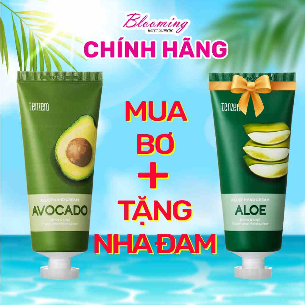 [Mã BMLTA35 giảm đến 35K đơn 99K] Kem Dưỡng Da Tay Làm Mịn Da Trái Bơ Tenzero Relief Hand Cream Avocado 100ml