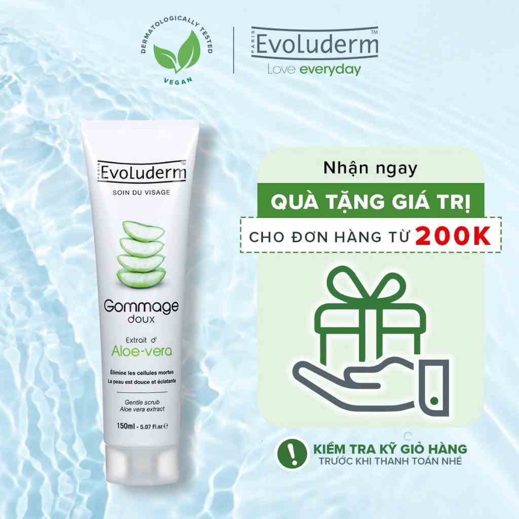 Tẩy tế bào chết lô hội Evoluderm Aloe Vera Soft Face Scrub 150ml