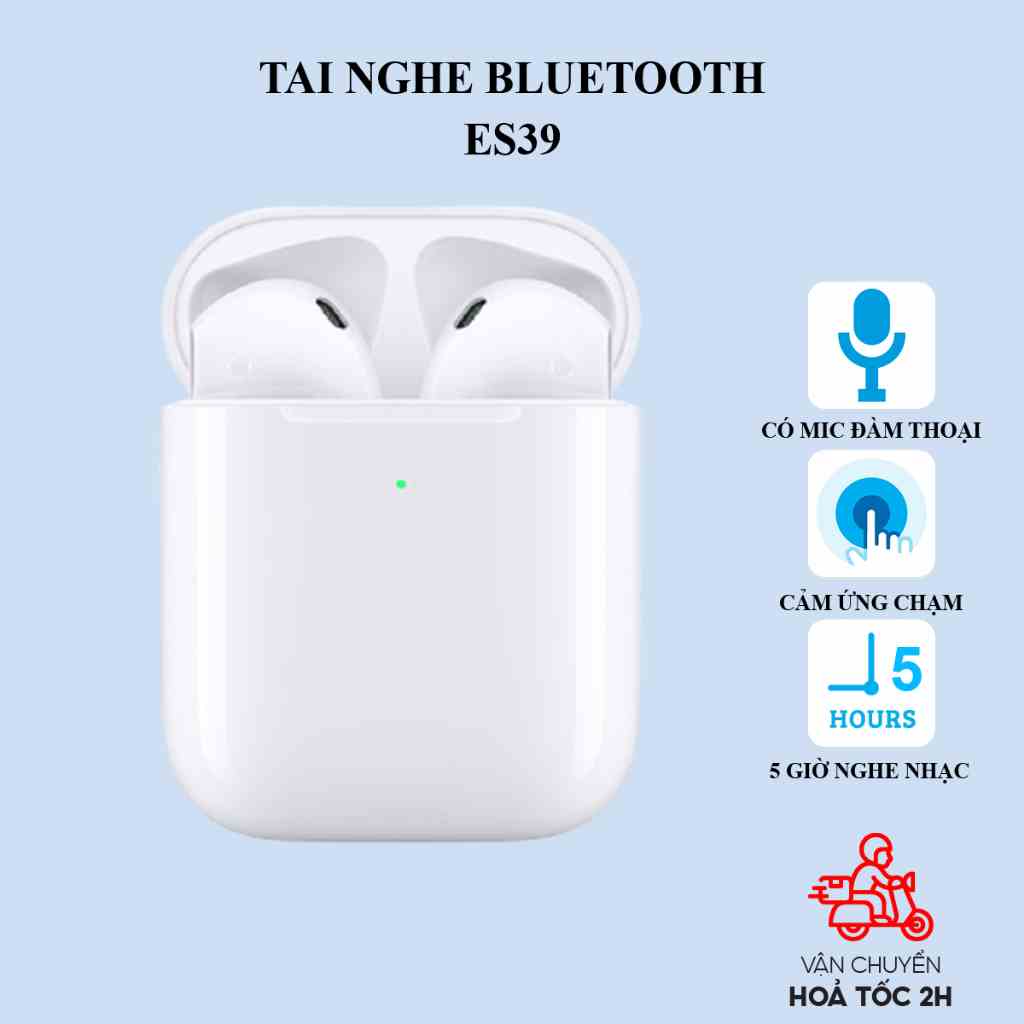 Tai nghe iphone bluetooth  Hoco ES39 không dây hỗ trợ đàm thoại, định vị, đổi tên, pin 5 giờ nghe nhạc