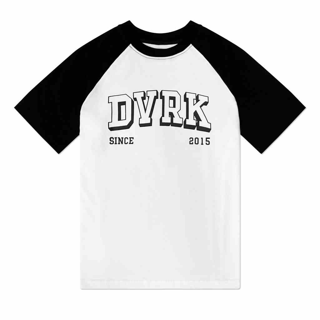 [Mã BMLTB200 giảm đến 100K đơn 499K] DVRK - Áo thun raglan nam tay ngắn cổ tròn họa tiết LOGO-DVRK-22SS