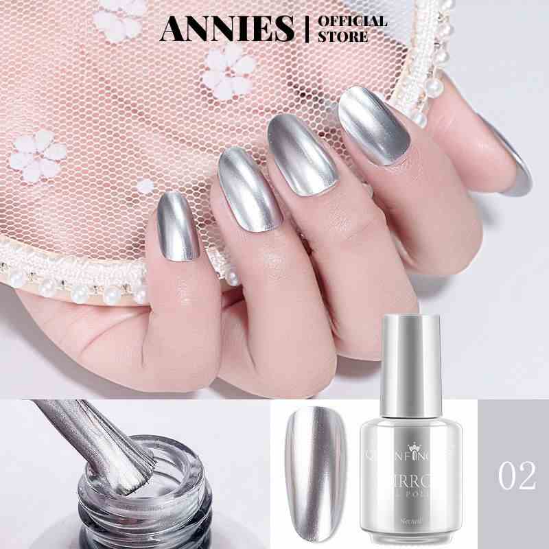 Gel sơn móng tay ANNIES 12 màu sắc tùy chọn tráng gương không bong tróc nhanh khô lâu trôi thời trang nghệ thuật 8ml