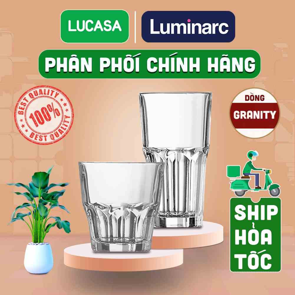 [Mã BMLTA35 giảm đến 35K đơn 99K] Ly Thủy Tinh Luminarc Granity - Loại Cường Lực | Phân Phối Chính Hãng