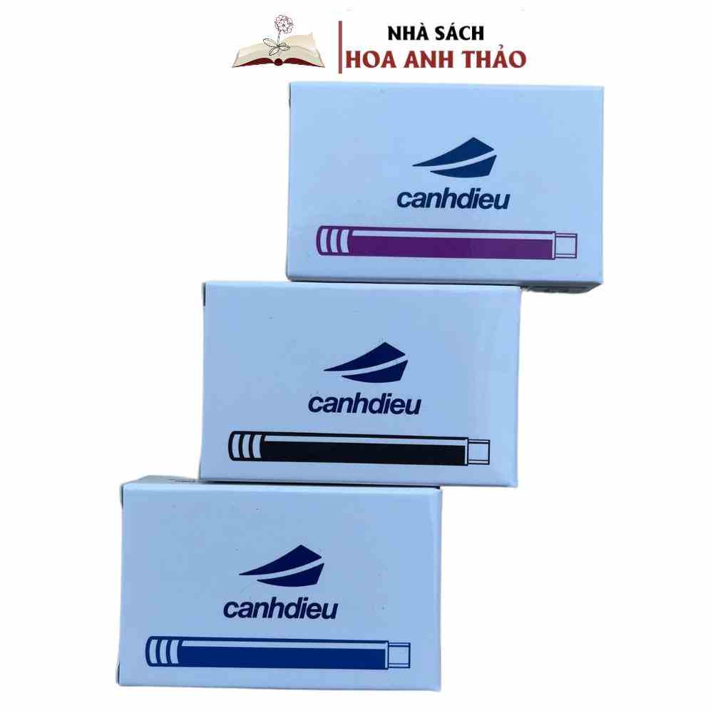 Hộp 10 Ống Mực Nhanh Khô Và Phổ Thông Cánh Diều 1,3ml (Loại 1 Đầu Cắm)