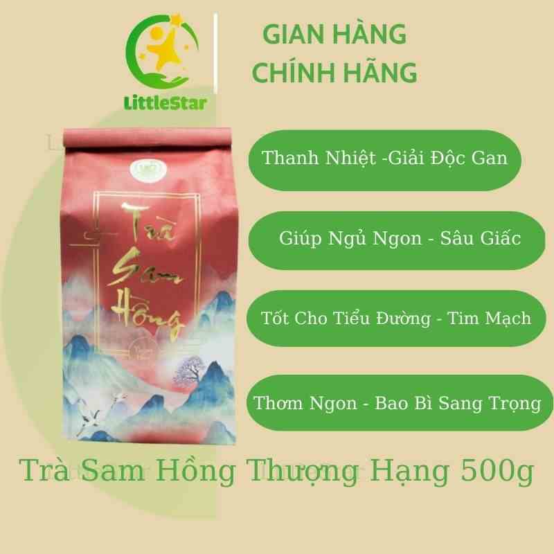 Trà Sam Hồng Thượng Hạng 500g - Bổ Sung Thành Phần Cỏ Mật Và Hoa La Hán Giúp Ngủ Ngon - Thanh Nhiệt Cơ Thể