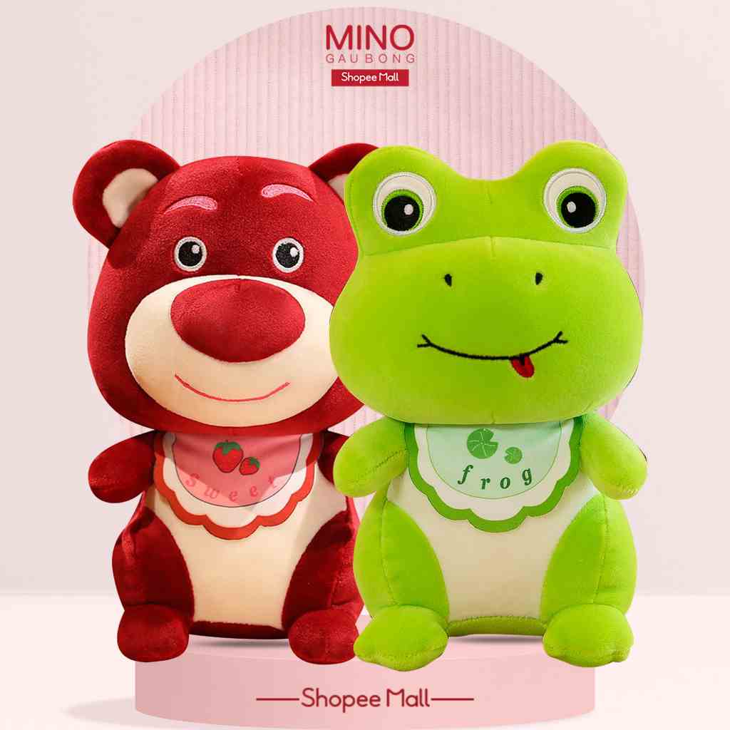 Gấu Bông Lotso Huggin Bear, Gấu Bông Dâu Cao Cấp MINO STORE TH216