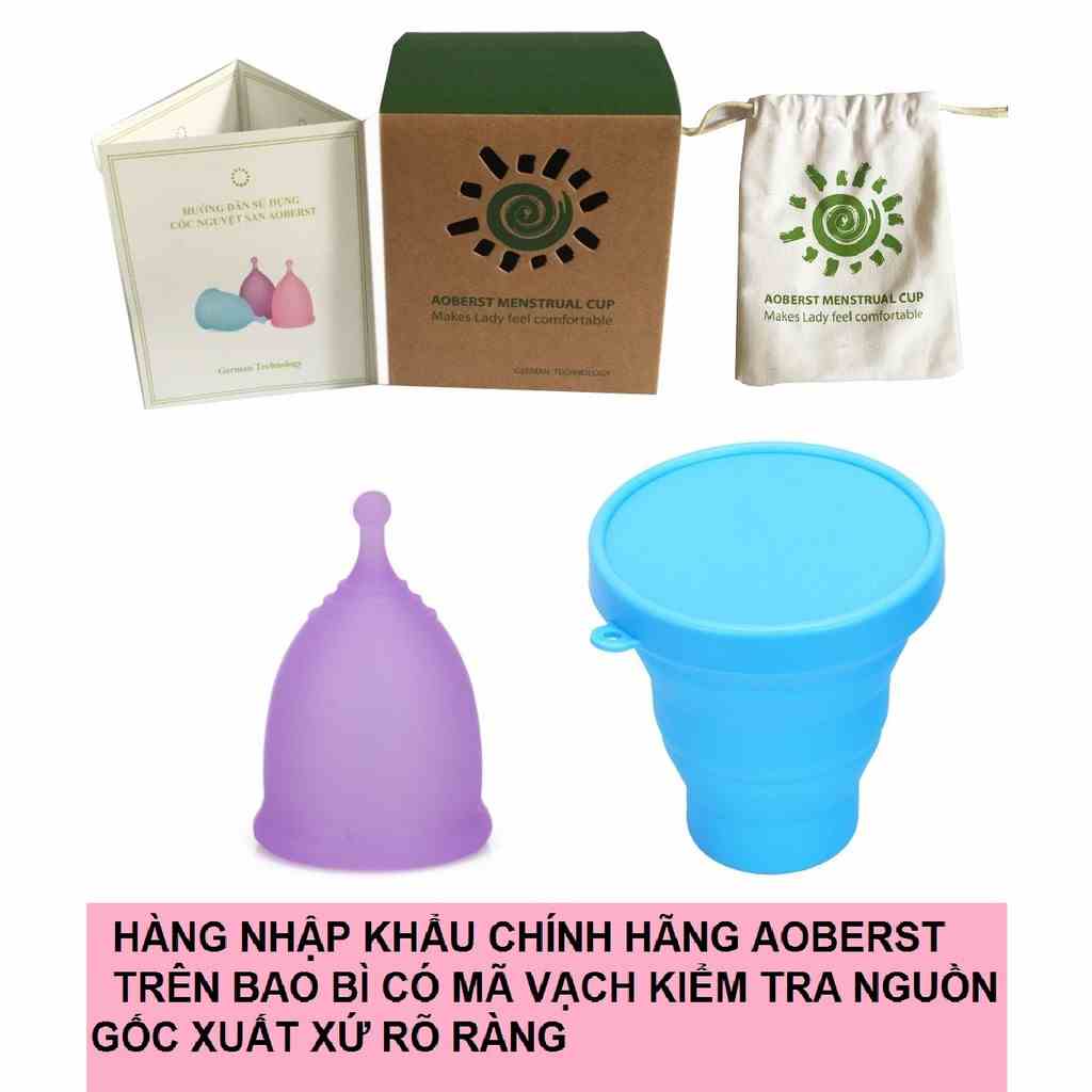 [Mã BMLTB35 giảm đến 35K đơn 99K] Cốc Nguyệt San AOBERST Tím + Cốc Tiệt Trùng