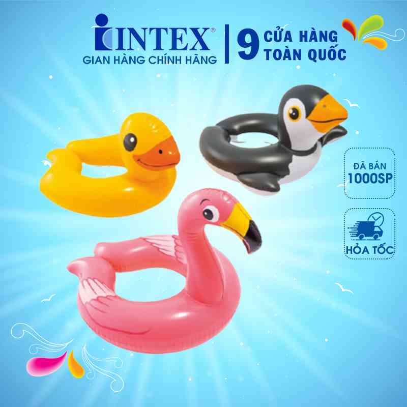 Phao bơi vòng hình thú INTEX 59220 - Giao hình ngẫu nhiên