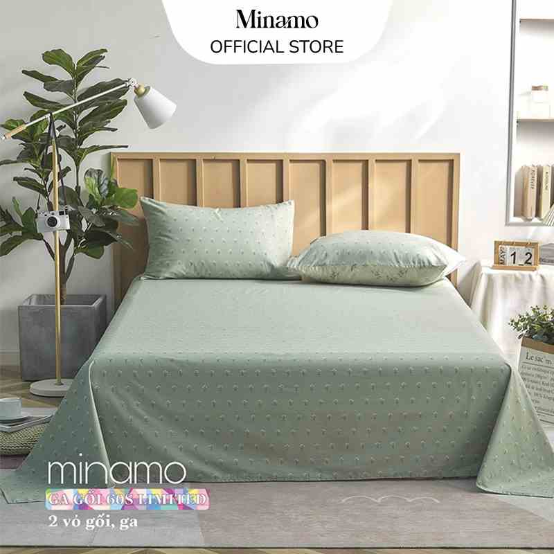 Bộ Vỏ Ga Cotton Living Minamo A01 Nhiều Họa Tiết, Siêu Mềm Mịn, Thấm Hút Tốt - Bảo Hành Chính Hãng Minamo