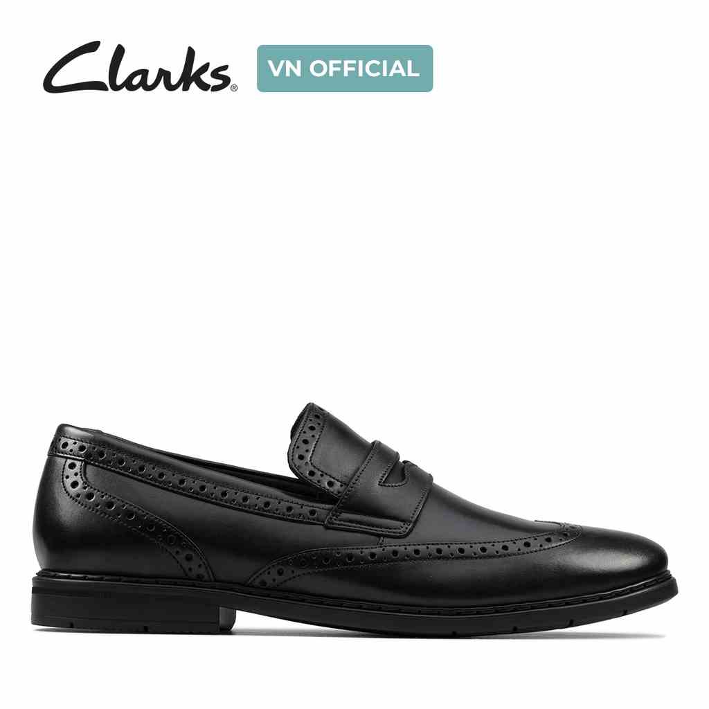 [Mã BMLTA35 giảm đến 35K đơn 99K] Giày Tây Lười Nam CLARKS Banbury Slip Màu Đen