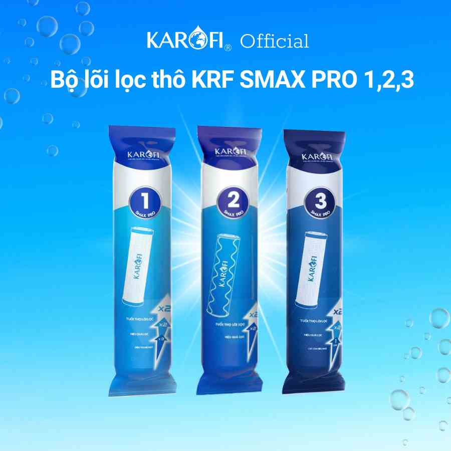 Bộ lõi lọc Smax Pro Karofi hàng chính hãng