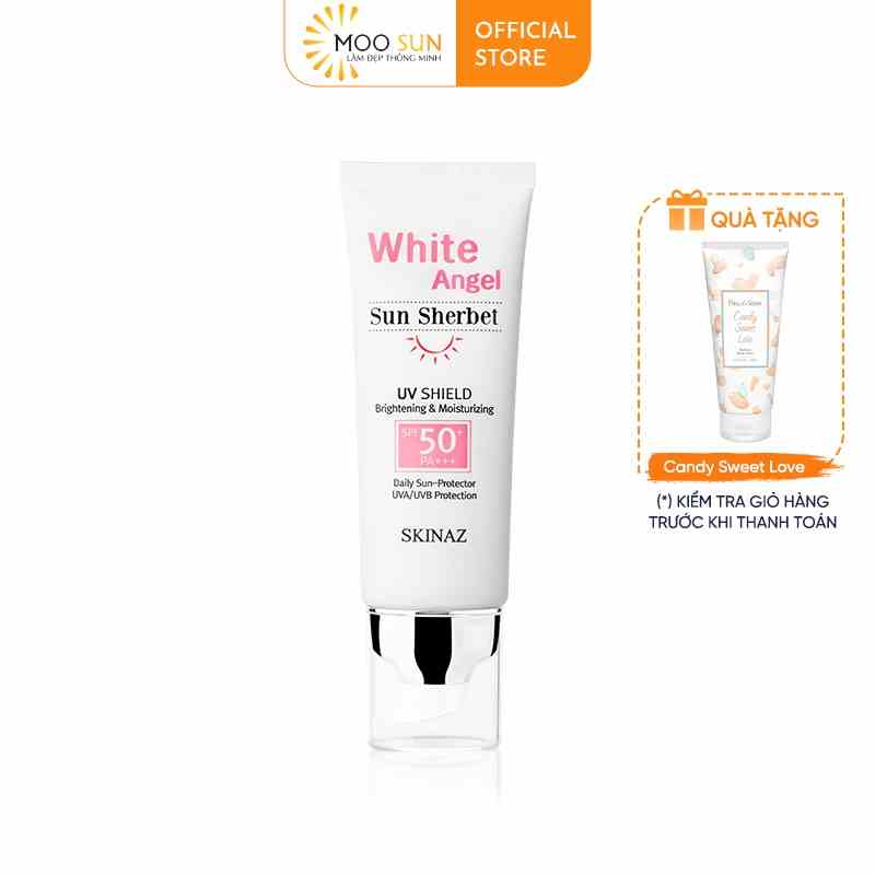 Kem chống nắng White Angel Sun Sherbet SKINAZ 70ml Hàn Quốc