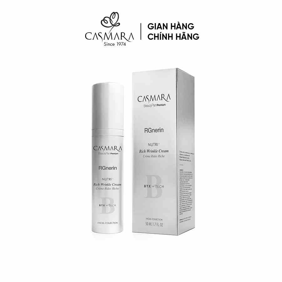 Kem xóa nếp nhăn dưỡng ẩm Casmara Rgnerin Nutri + Rich Wrinkle Cream 50ml