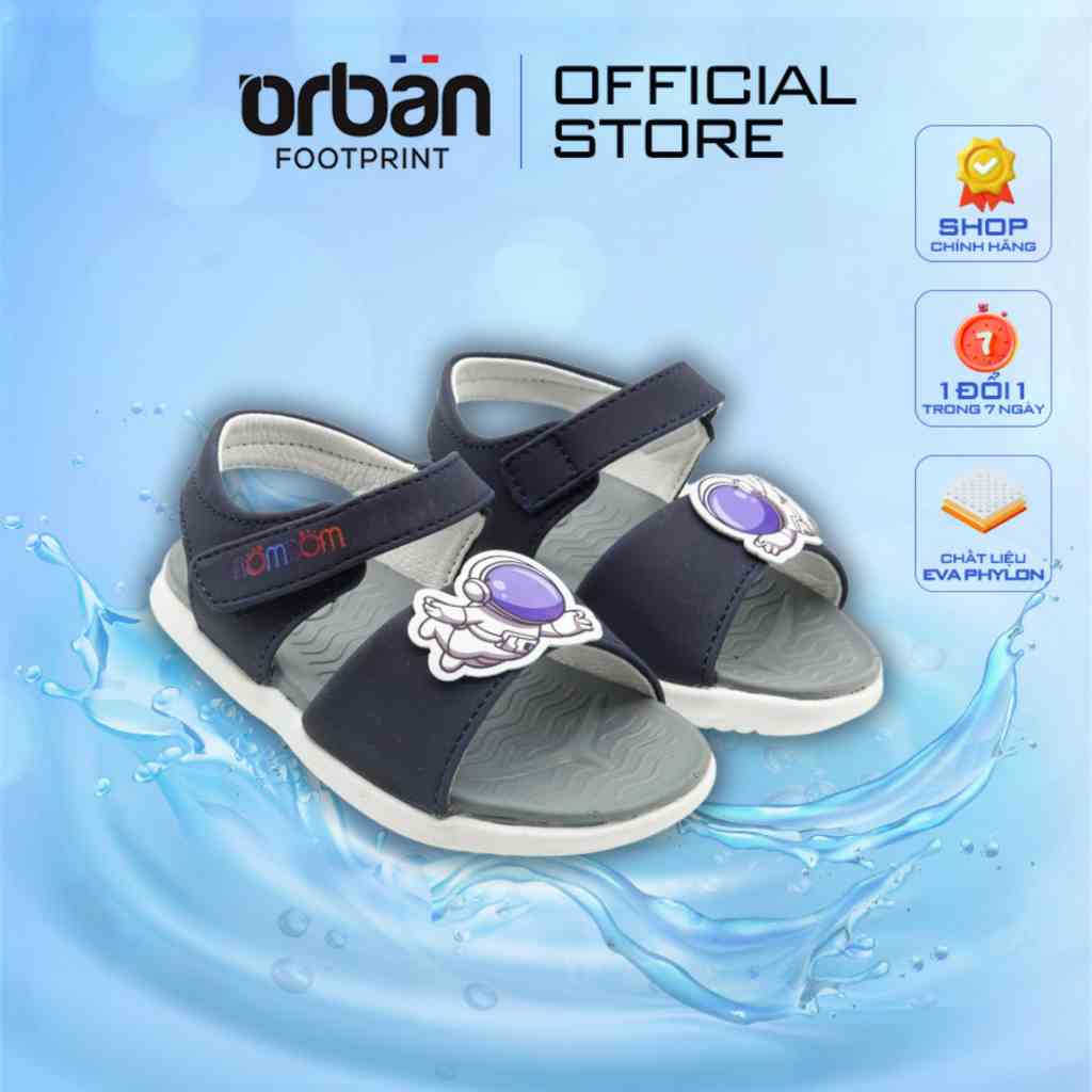 [Mã BMLTA35 giảm đến 35K đơn 99K] Dép quai hậu Sandal trẻ em bé trai Nomnom Urban Footprint SD2211