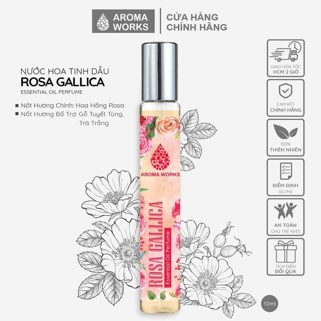 [Mã BMLTA35 giảm đến 35K đơn 99K] Tinh dầu nước hoa cô đặc, lưu hương lâu Aroma Works Rosa Gallica Eau De Parfum